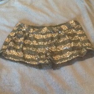 Adorable sequin shorts!